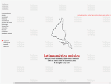 Tablet Screenshot of latinoamerica-musica.net